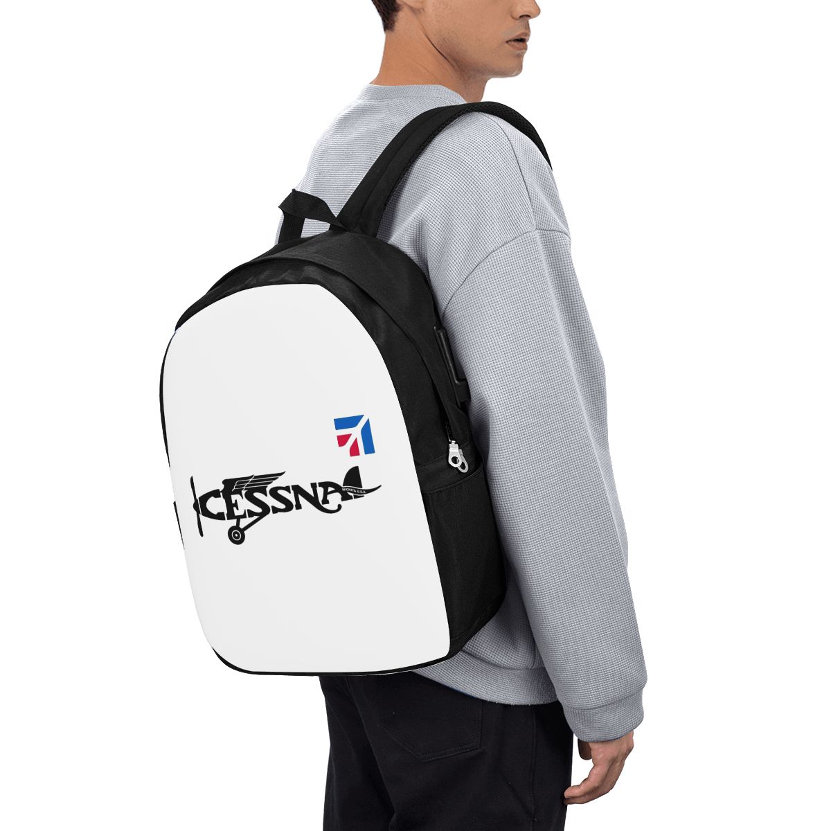 Women Bags For Women - Cessna Logo Backpack Travel Notebook Bag