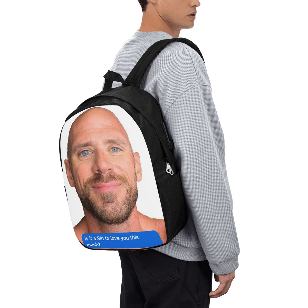 Women Bags For Women - Johnny Sins Flirty Text Bubble Backpack