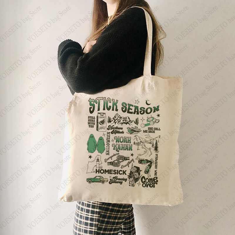 Women Bags Offers - Stick Season Album Pattern Tour Merch