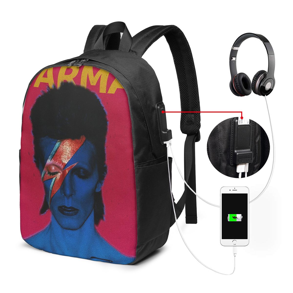 Women Bags For Women - Davids Bowied Backpack Travel Notebook Bag