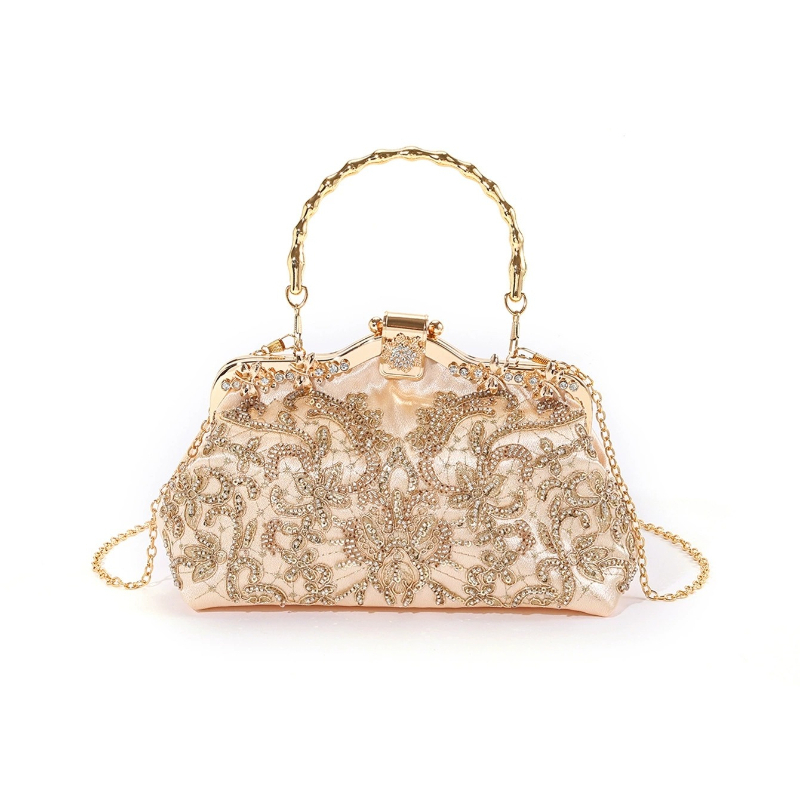Evening Bag Beaded - Retro New Embroidered Beaded Fabric Purse