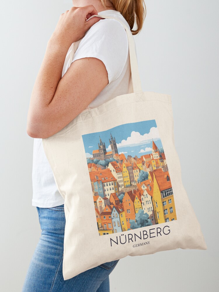 A Pop Art Travel Print of Nürn - Women Bags Germany review and price