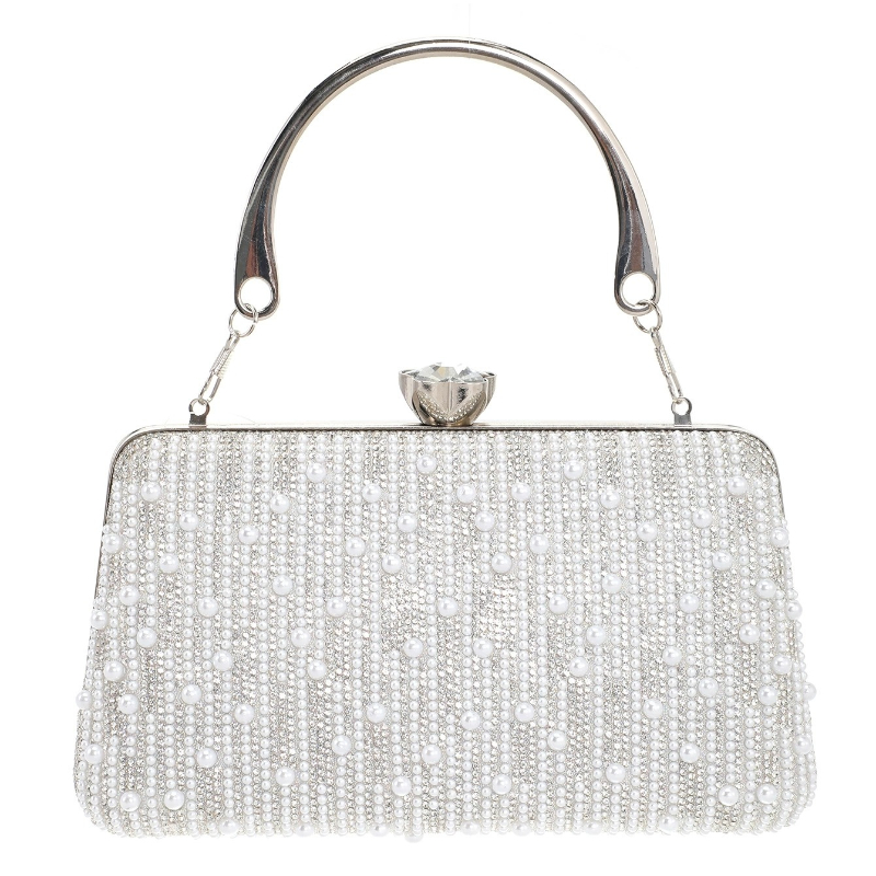 Formal Silver Evening Bags Wom - Evening Bag Beaded review and price