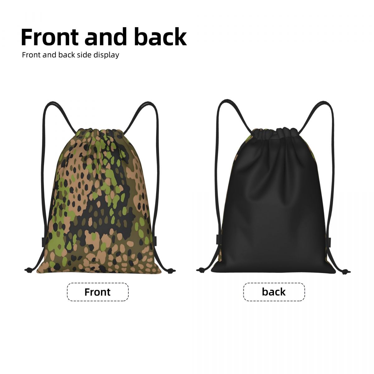 Custom WW2 Camo Drawstring Bac - Women Bags Germany review and price