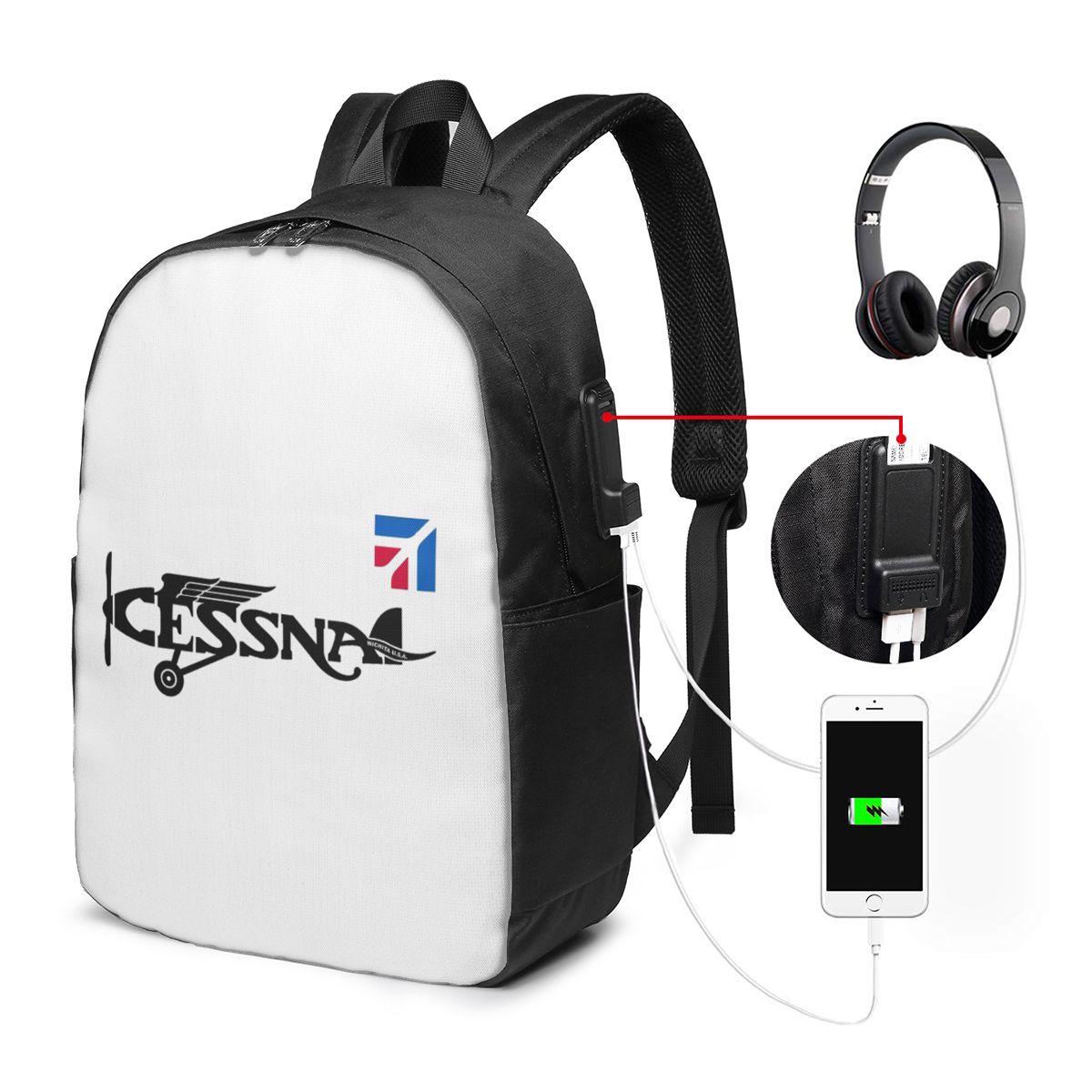 Cessna Logo Backpack Travel No - Women Bags For Women review and price