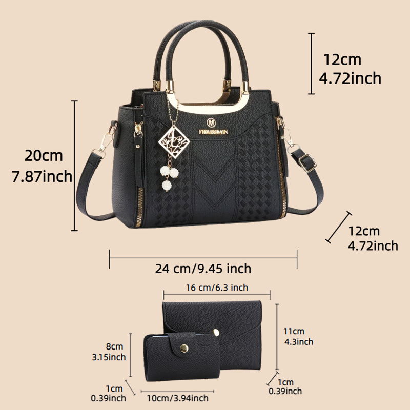 3-piece handbag set made of ly - Women'S Bags Everyday review and price