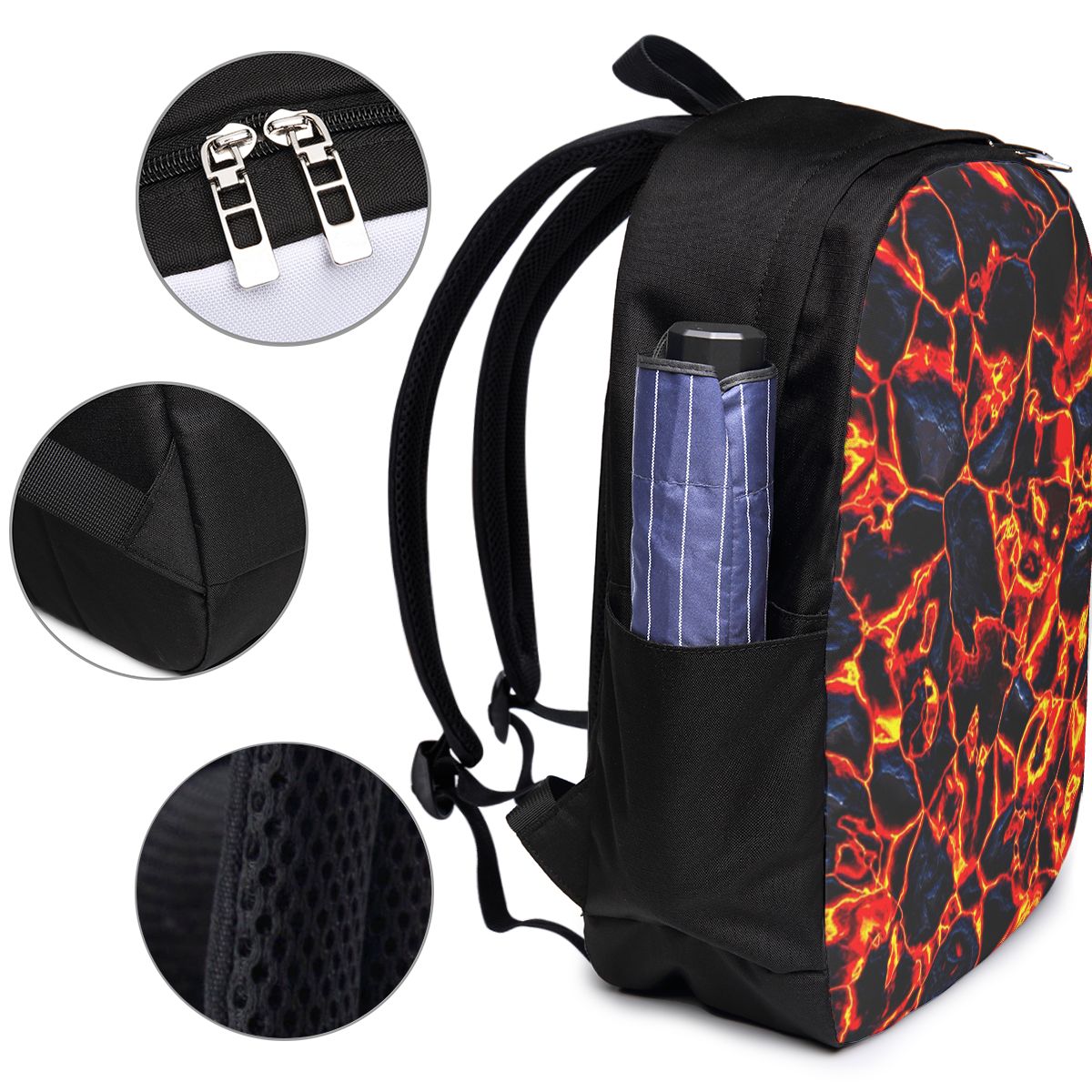 Magma Volcano Lava Fire Backpa - Women Bags For Women review and price