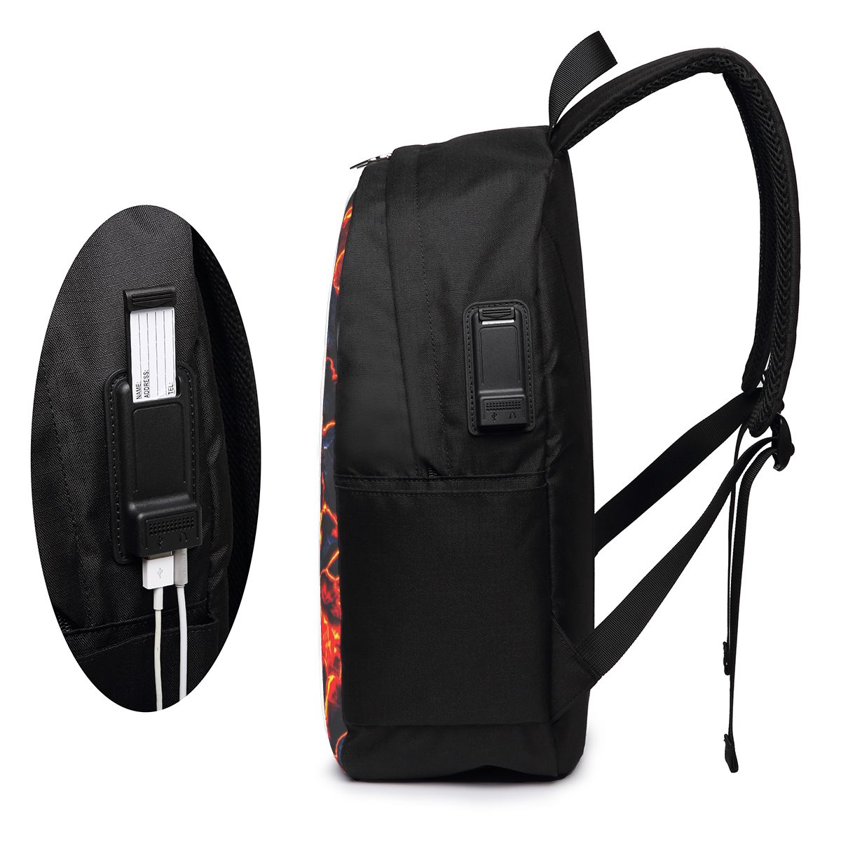 Magma Volcano Lava Fire Backpa - Women Bags For Women review and price