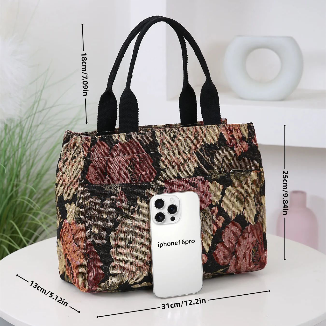 Floral Print Women's Tote Bag, - Women Bags Offers review and price