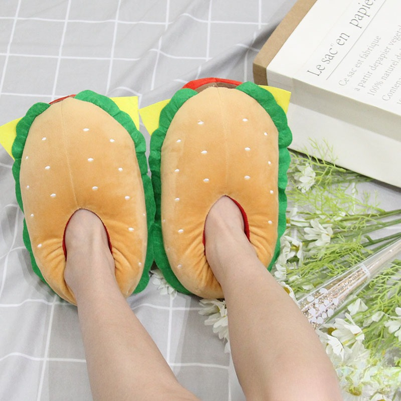 New Cartoon Hamburger Plush Sl - Women Bags New review and price