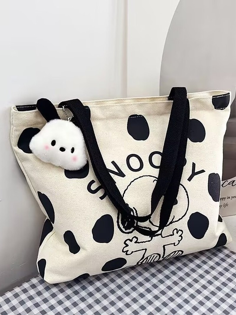 Cartoon Snoopy Canvas Shoulder - Women'S Bags Everyday review and price
