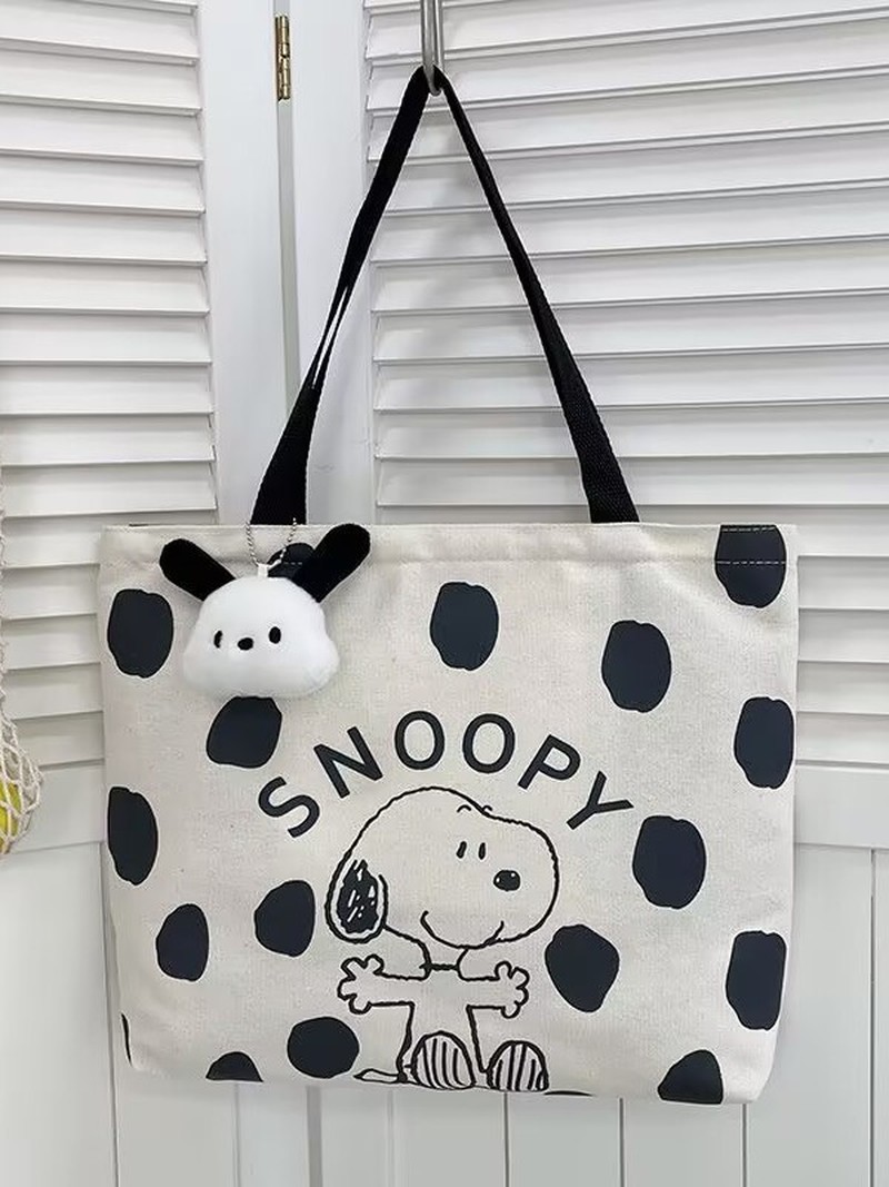 Cartoon Snoopy Canvas Shoulder - Women'S Bags Everyday review and price