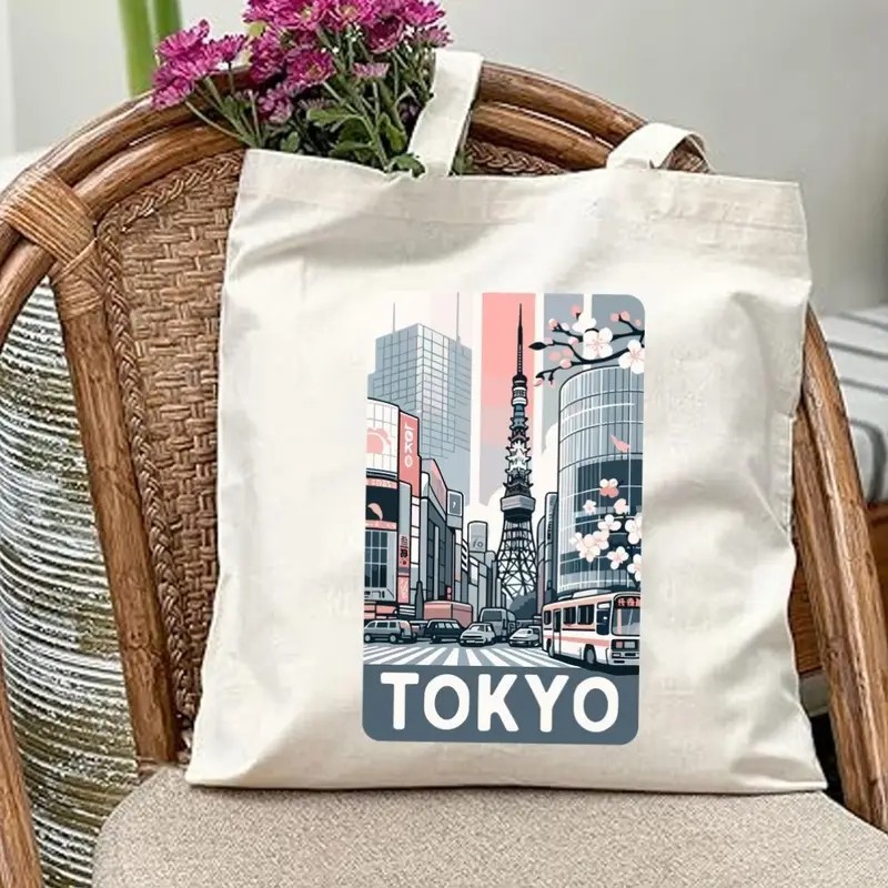 Aesthetic Tokyo Cityscape Canv - Women Bags Collection review and price