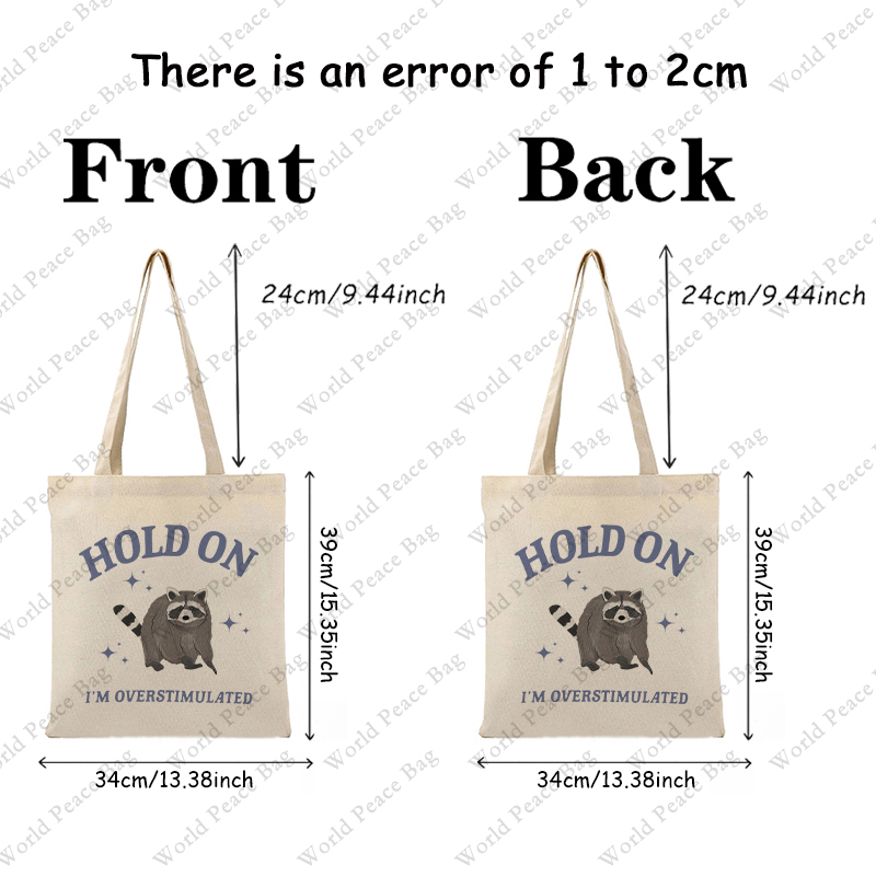 1 pc Hold On I'm Overstimulate - Women Bags Offers review and price