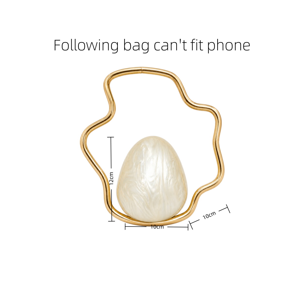 Women mini Acrylic Egg Bag Cut - Evening Bag Beaded review and price