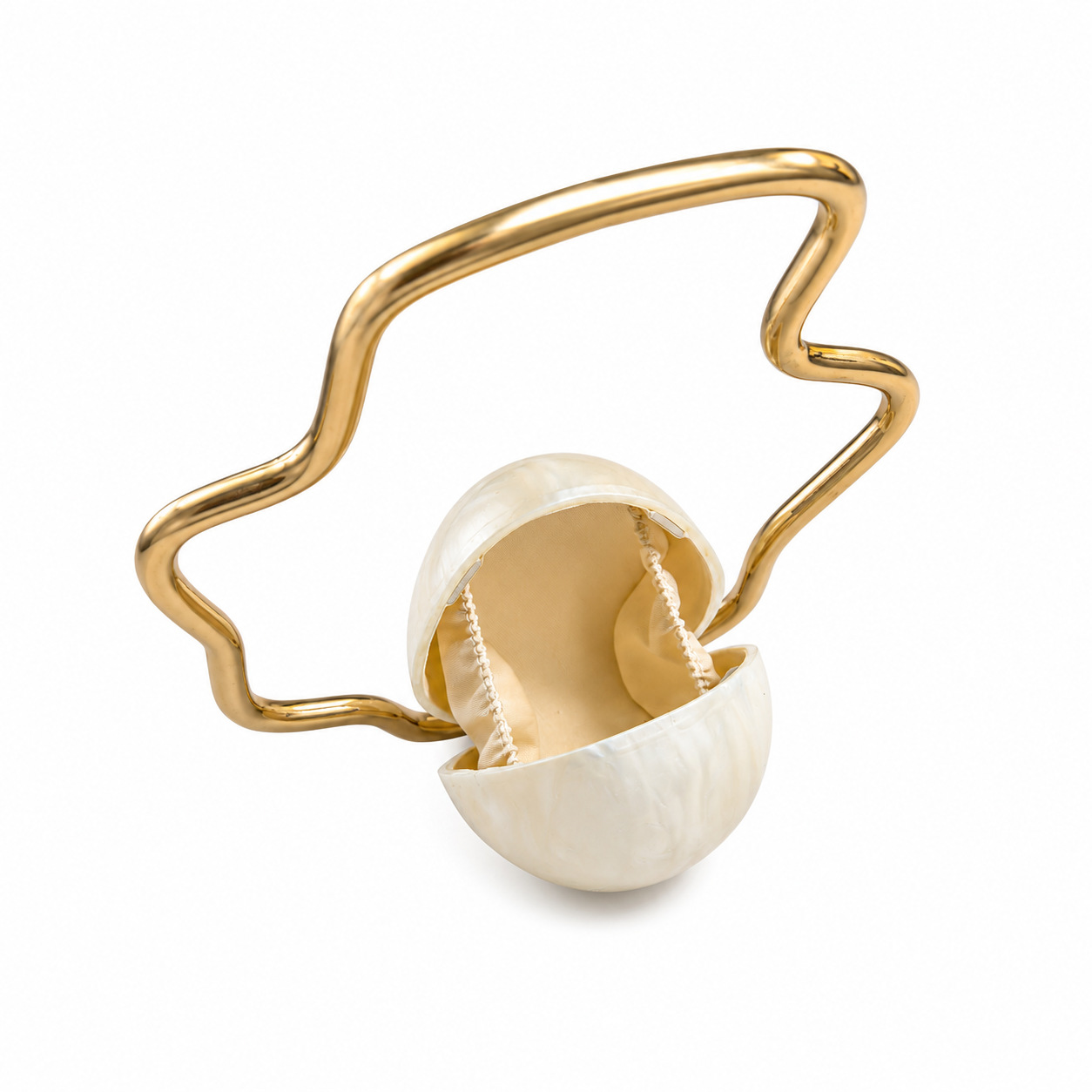 Women mini Acrylic Egg Bag Cut - Evening Bag Beaded review and price