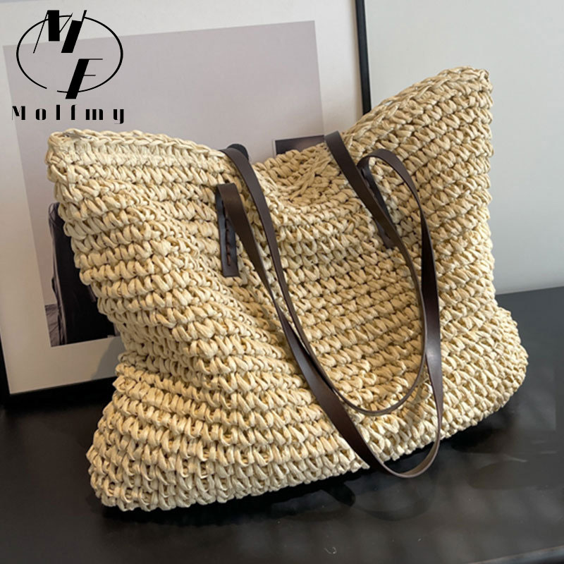 Straw Woven Tote Bags Casual L - Women Bags Offers review and price