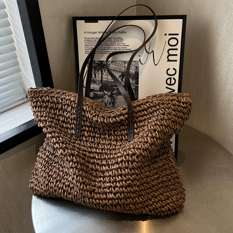 Straw Woven Tote Bags Casual L - Women Bags Offers review and price
