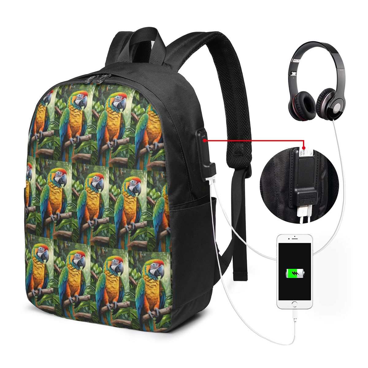 Cute Macaw Parrots Backpack Tr - Women Bags For Women review and price