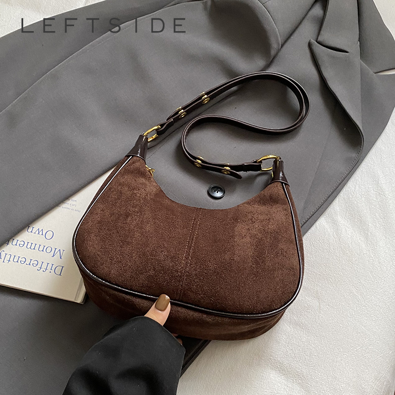 LEFTSIDE Women Small Suede Sho - Women Bags Trend 2025 review and price