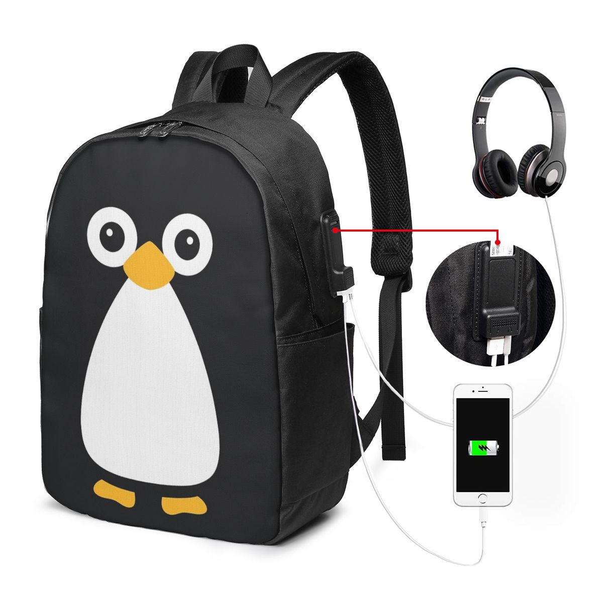 Cute Vector Penguin Backpack T - Women Bags For Women review and price