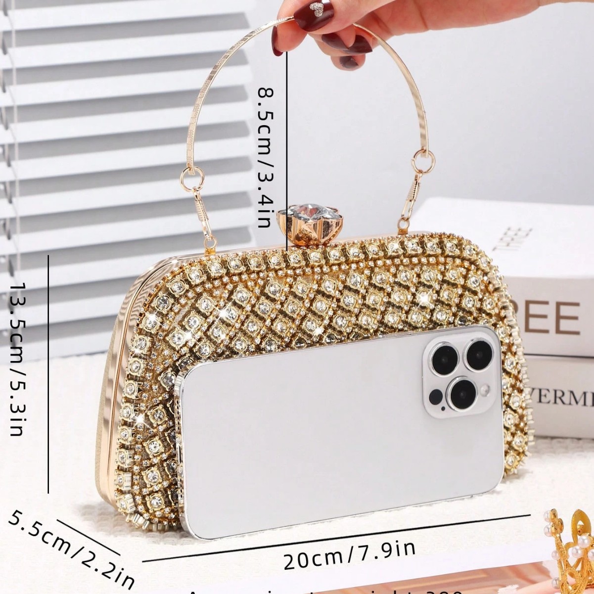 Luxury Diamonds Glitter Evenin - Evening Bag Beaded review and price